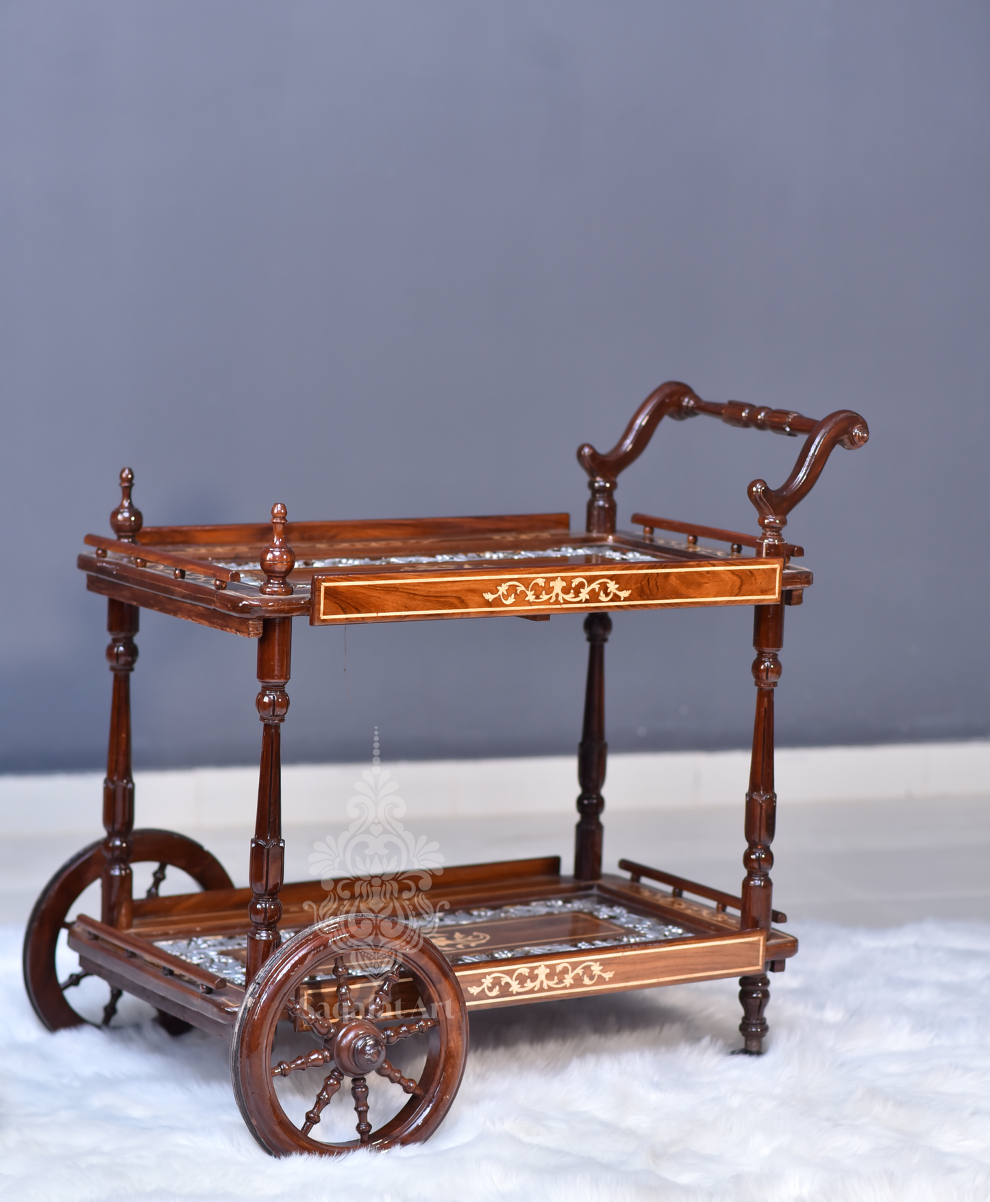 Wooden Tea Trail Inlaid