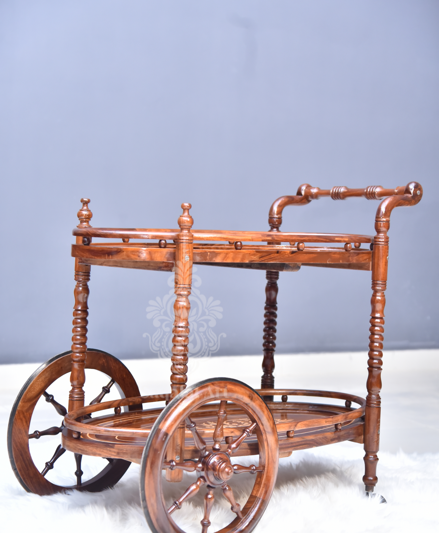 Solid Wood Diana Solid Wood Tea Trolley