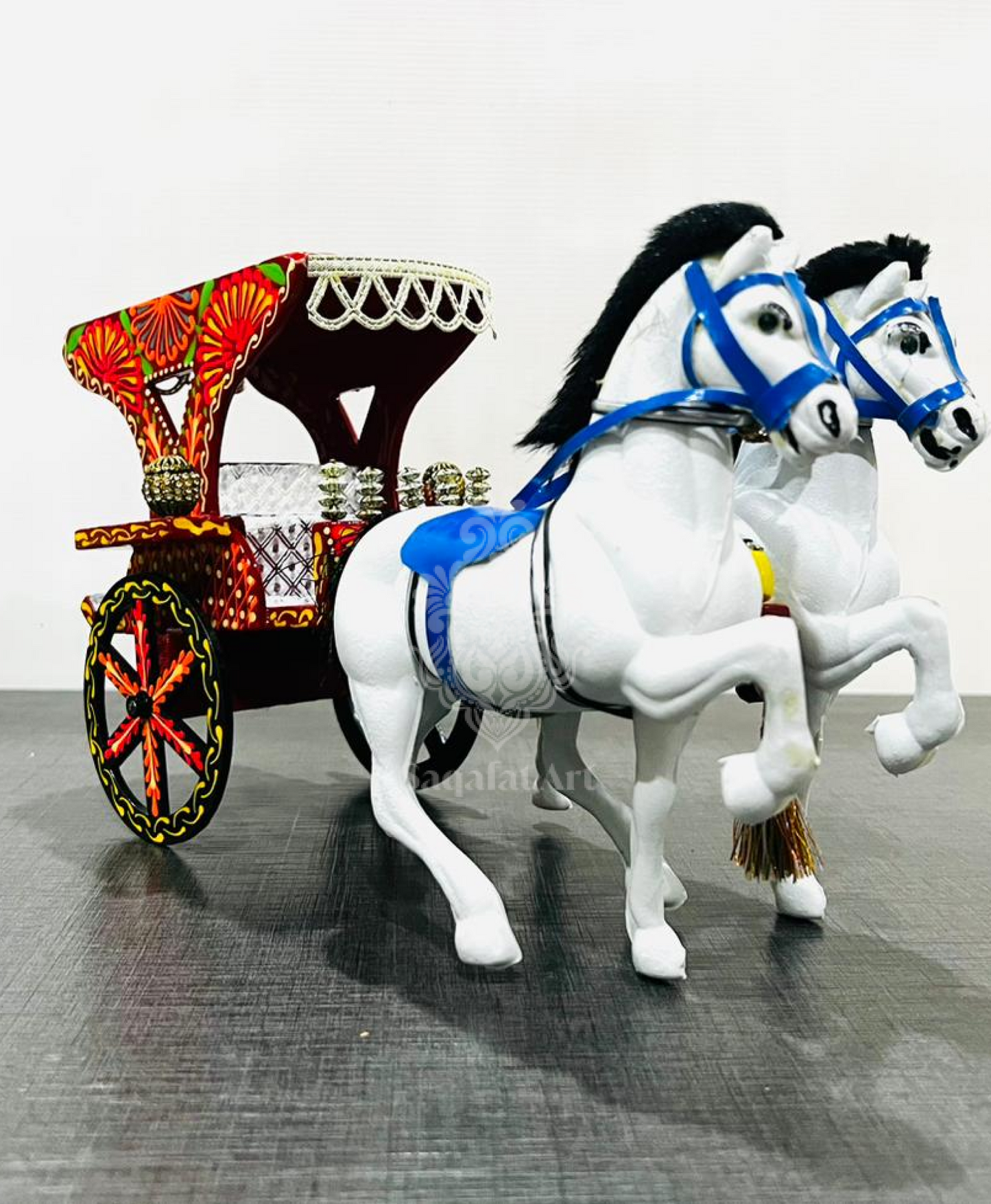 Double Horse Carriage/Tanga - Truck Art