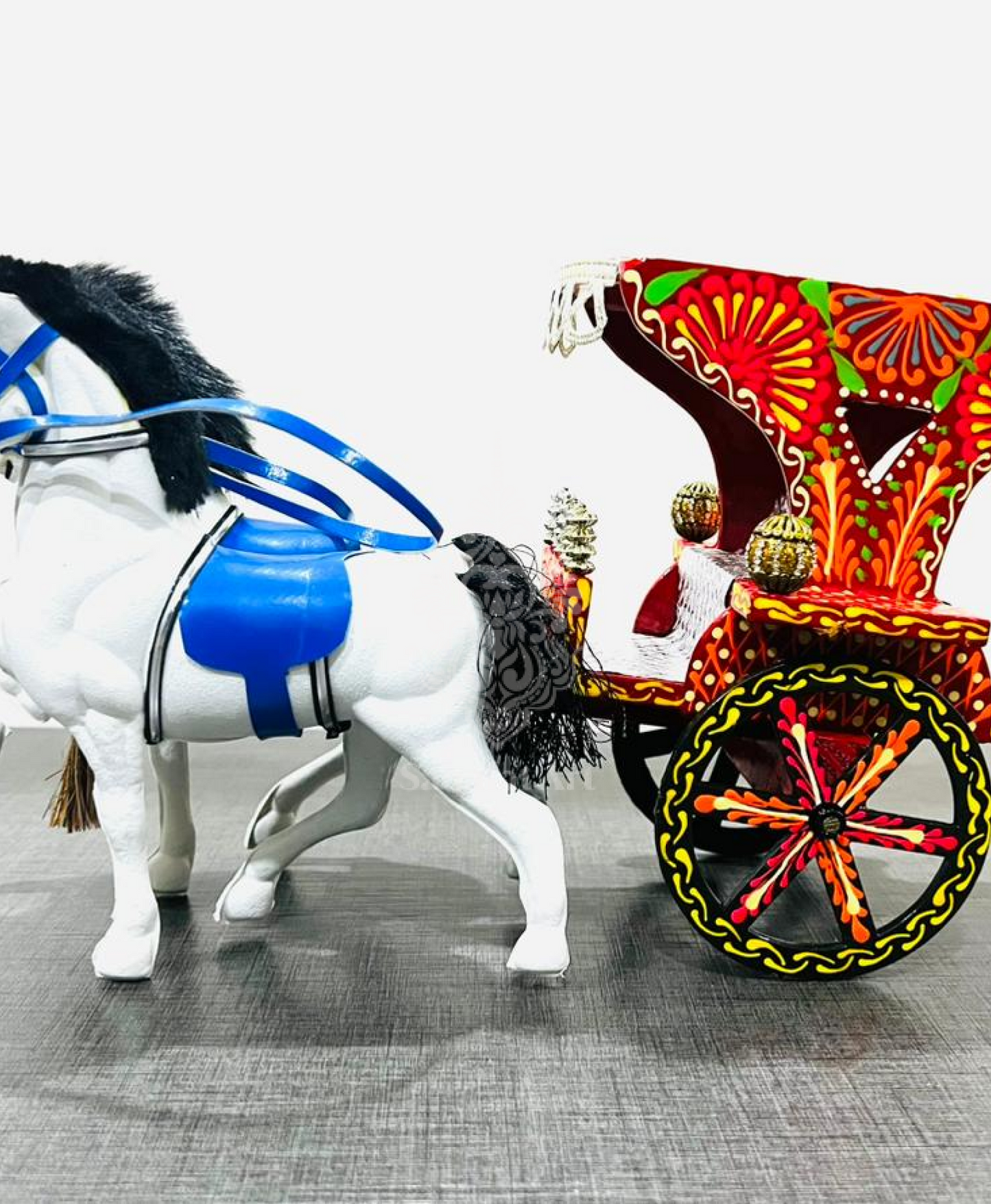 Double Horse Carriage/Tanga - Truck Art
