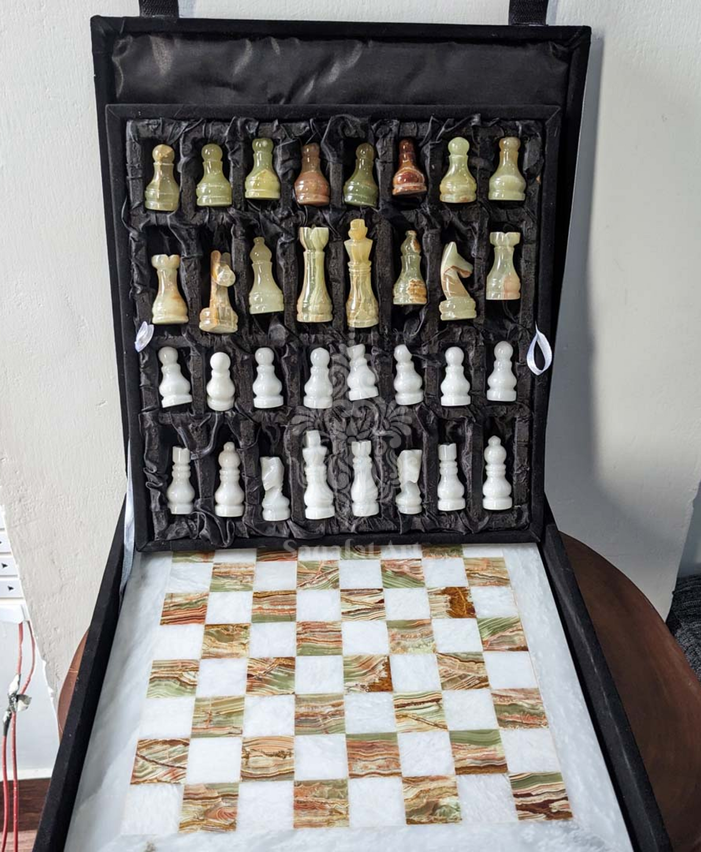 Ivory Elegance Marble Chess Set
