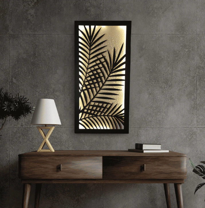Palm Harmony Leaf | 16" x 32" (W × L)