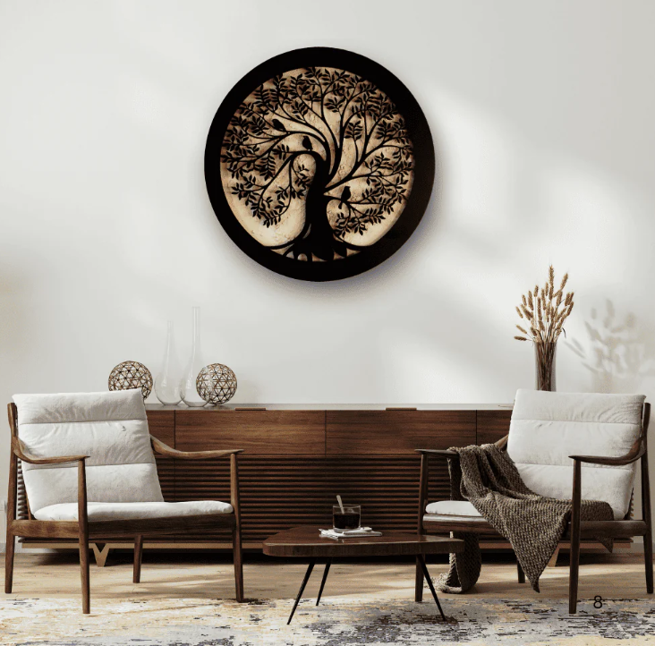 Sparrow Whispering Tree of Life | 24" Diameter (2 feet)