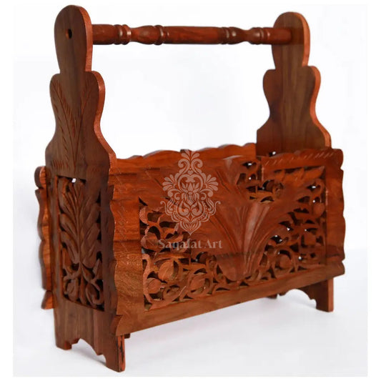 Solid Wood Hand Carved Multipurpose Rack