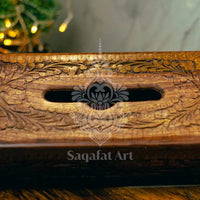 Wooden - Carved Tissue Box