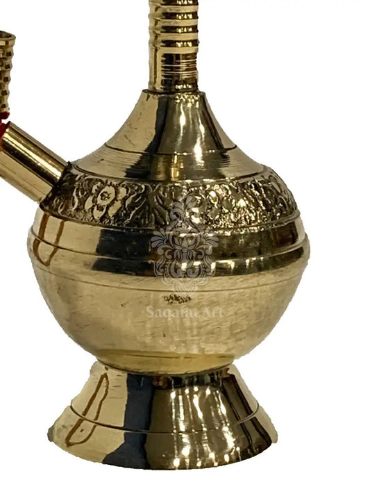 Handcrafted Brass 7" Hukka