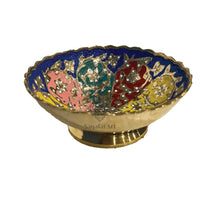 Handicrafted Brass Multicolor Gold Edge 5" Bowl