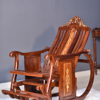 Sheesham Inlaid Wood Racking Chairs