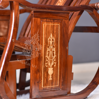 Sheesham Inlaid Wood Racking Chairs