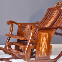 Sheesham Inlaid Wood Racking Chairs