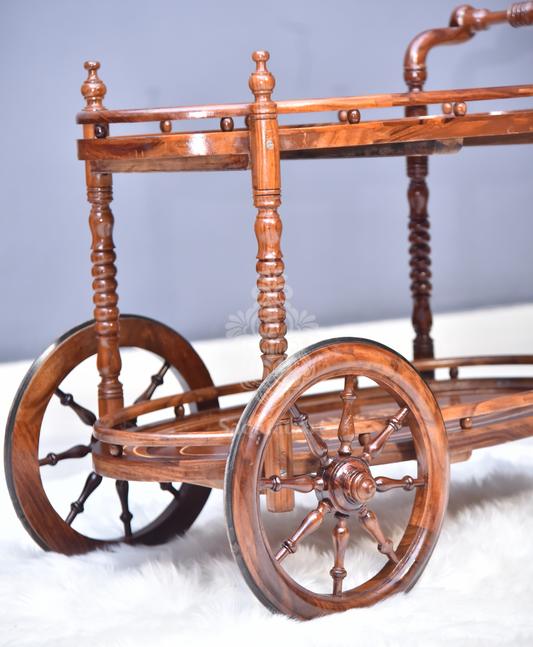 Solid Wood Diana Solid Wood Tea Trolley