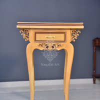Wooden Beige Color Flower Tables