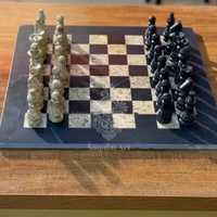 Black and Brown Onyx Large Chess