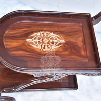 Wooden Duke Hand Carved Tea Trolley