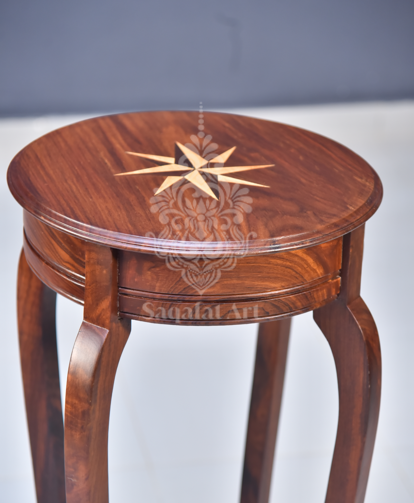 Sheesham Wood Star Flower Tables