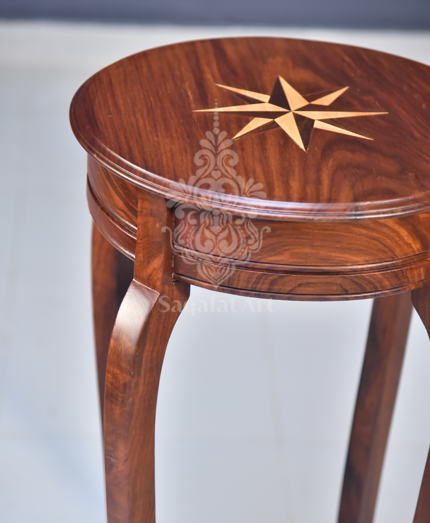 Sheesham Wood Star Flower Tables