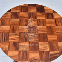 Wooden C Round Table