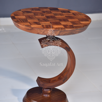 Wooden C Round Table
