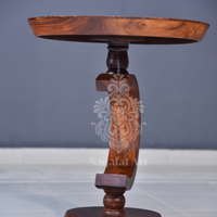 Wooden C Round Table