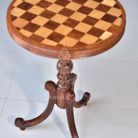 wooden Round Chess Inlaid Table