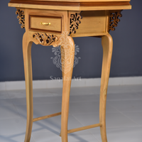 Wooden Beige Color Flower Tables