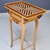 Wooden Beige Color Flower Tables
