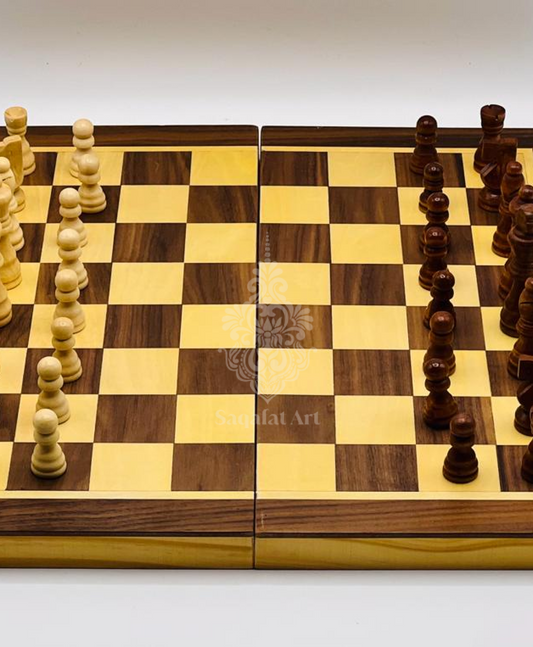 White & Brown | 3 In 1 Chess Set