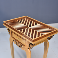 Wooden Beige Color Flower Tables