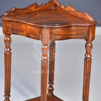 Wooden Drawer Corner Table