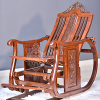 Sheesham Wooden Carving Racking Chairs