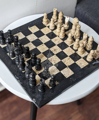 Onyx Noir Marble Chess Set