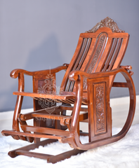 Sheesham Wooden Carving Racking Chairs