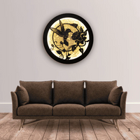 Sparrow Hummingbird & Bloom | 24" Diameter (2 feet)