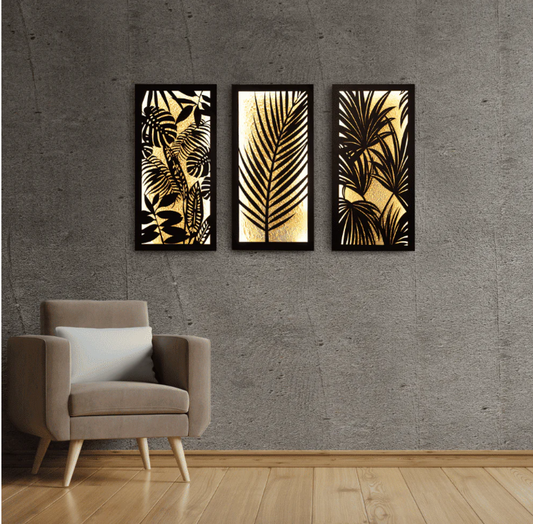 Jungle Chic Wall Art (Set of 3 Frames)