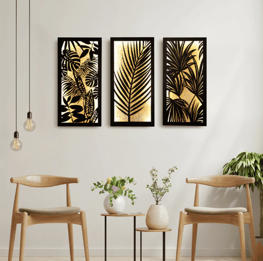 Jungle Chic Wall Art (Set of 3 Frames)