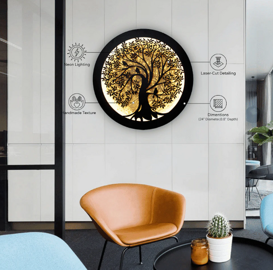 Sparrow Whispering Tree of Life | 24" Diameter (2 feet)